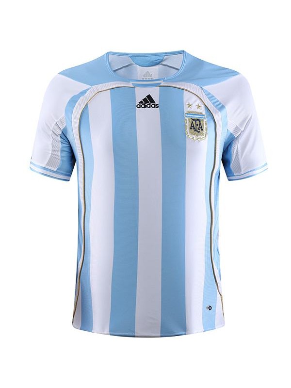 Argentina home retro soccer jersey maillot match men's first sportwear football shirt 2006
